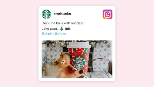 digital signage Instagram Plus app preview showing single post with image at the center of screen layout.