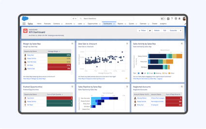 power-bi app feed preview in digital screens with landscape and portrait layouts