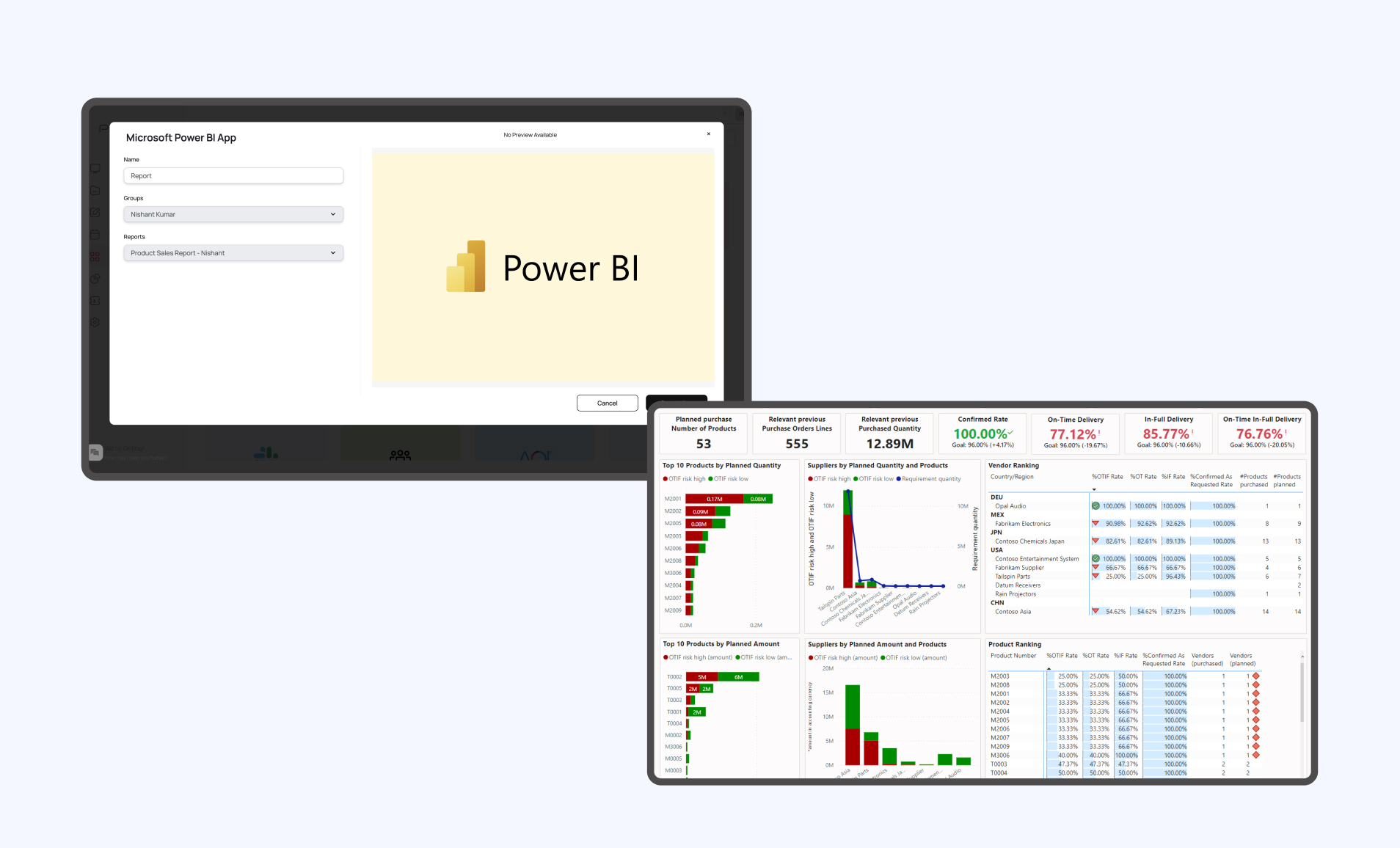 Graphical representation of Pickcel software easily integrating with slack app