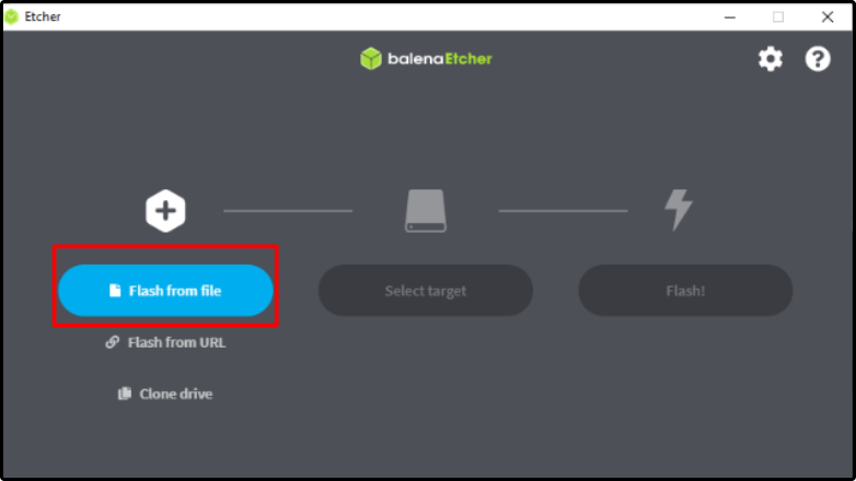 raspberry pi installation setup window