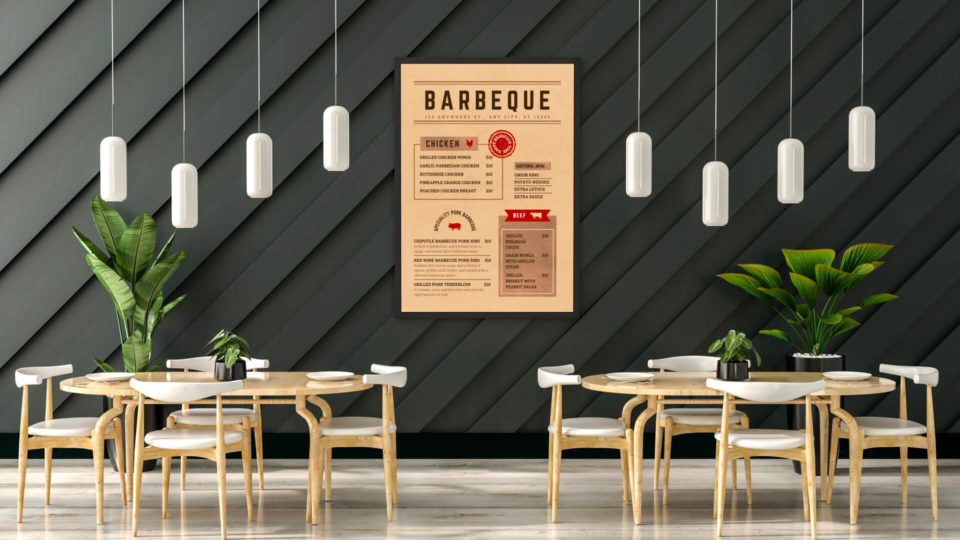 BBQ as bar menu idea