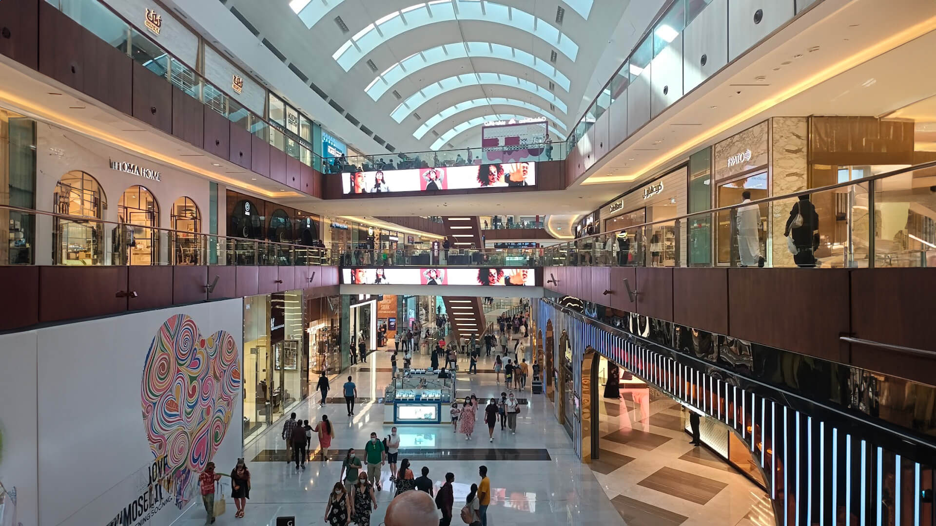 A glimpse of the Dubai Mall