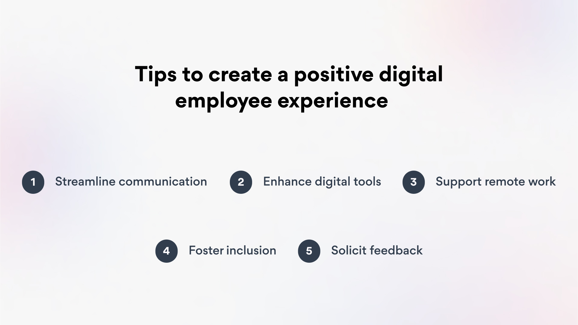 5 Tips to create a positive digital employee experience