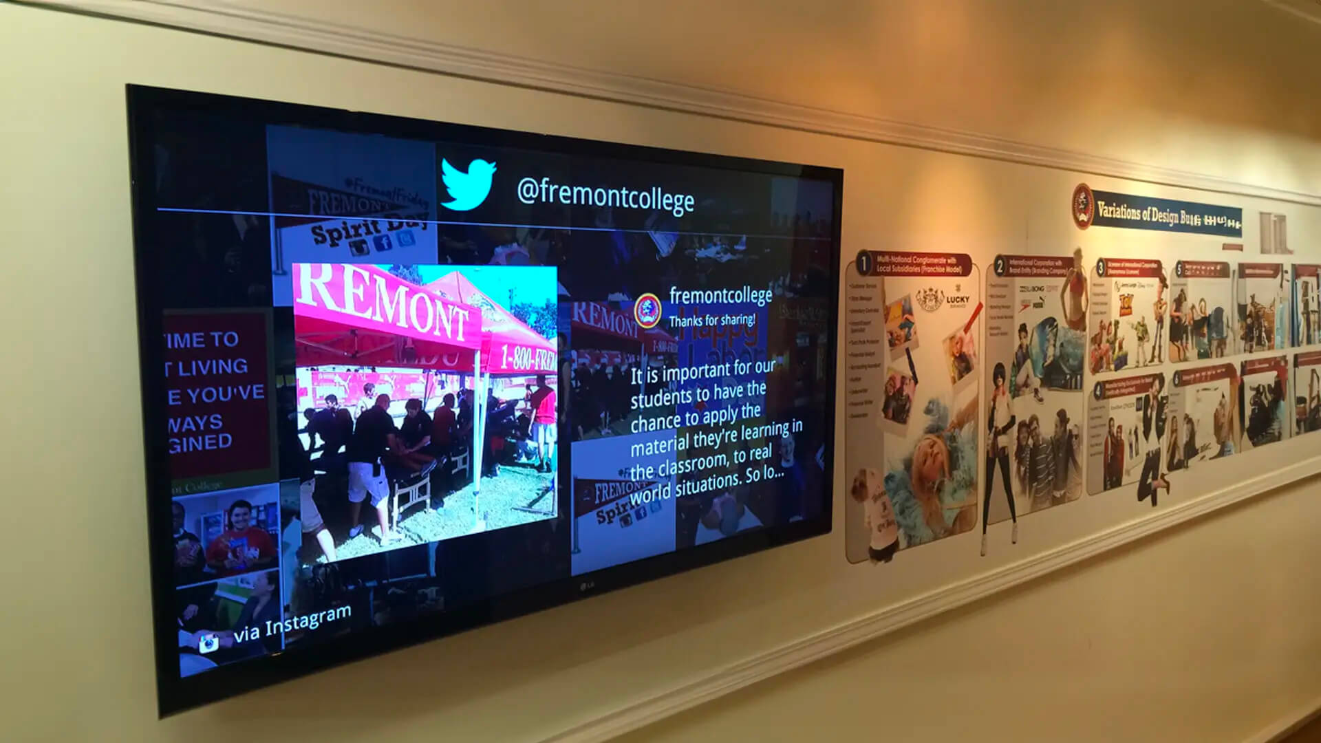 Digital signage as an educational tool