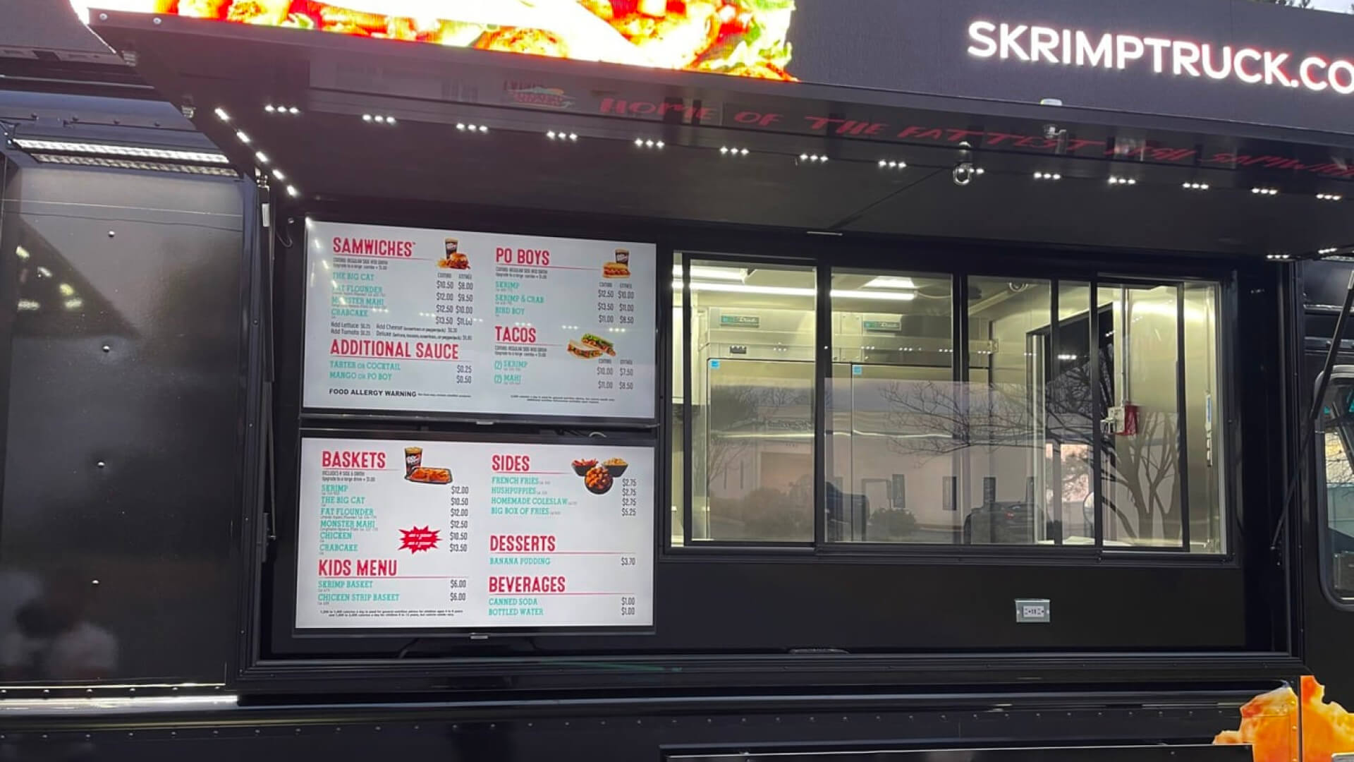  A food truck offering BBQ as its special menu