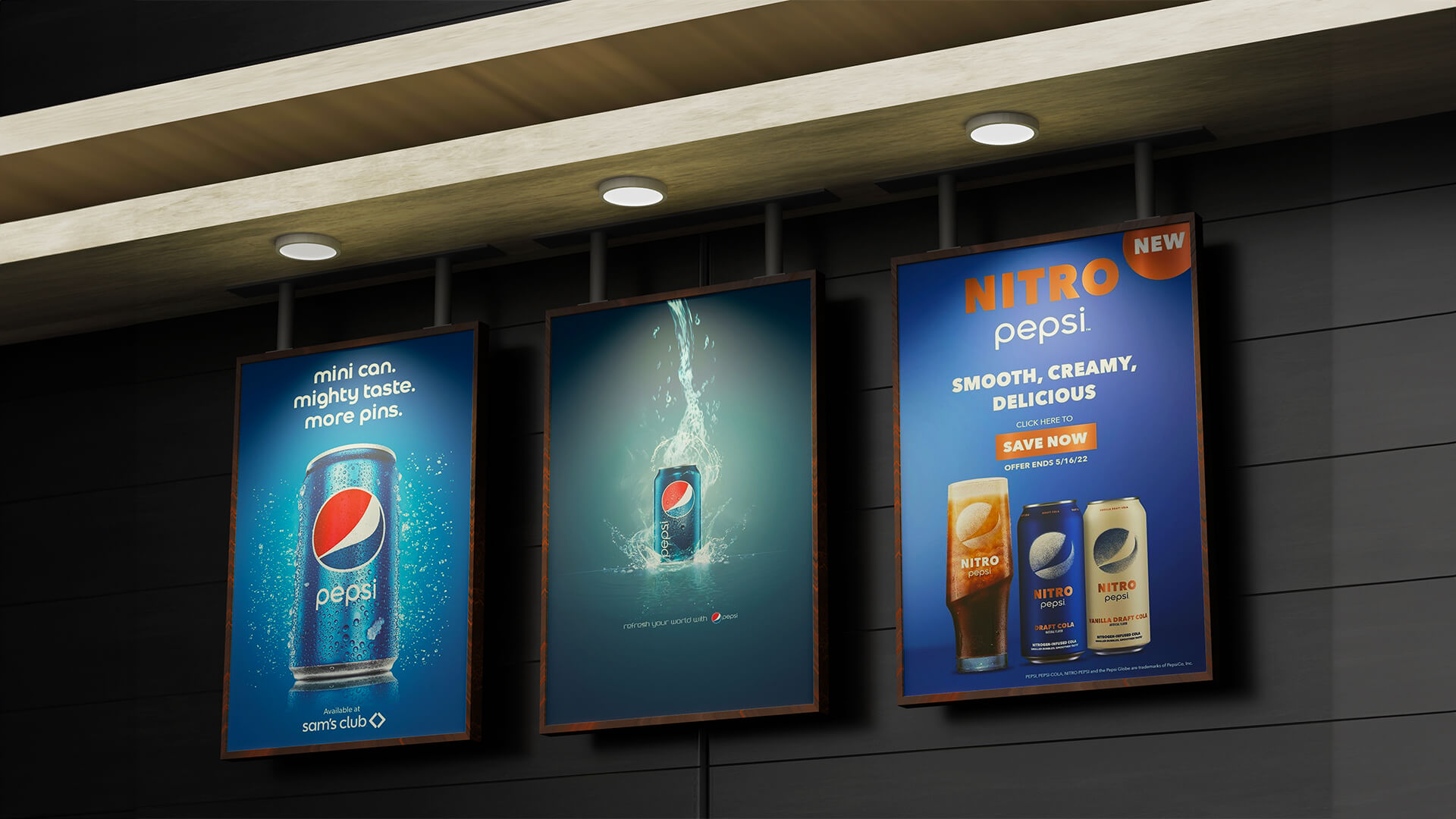 showing promotion on pepsi menu board