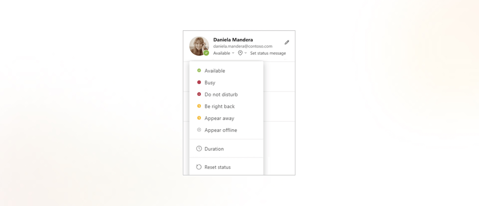 Image showing an example of microsoft teams user profile view