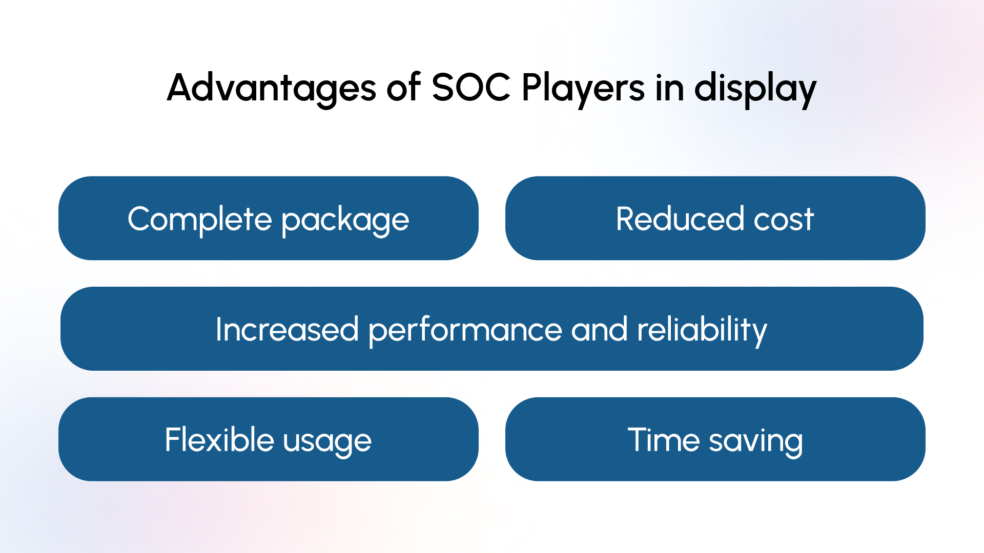 Advantages of SOC Players