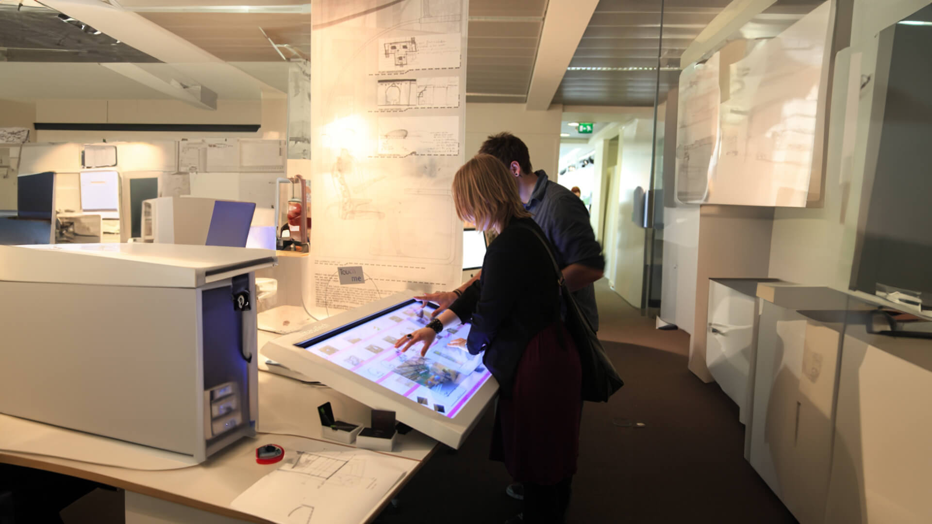 The Edinburgh College of Art installed interactive wayfinder kiosks.